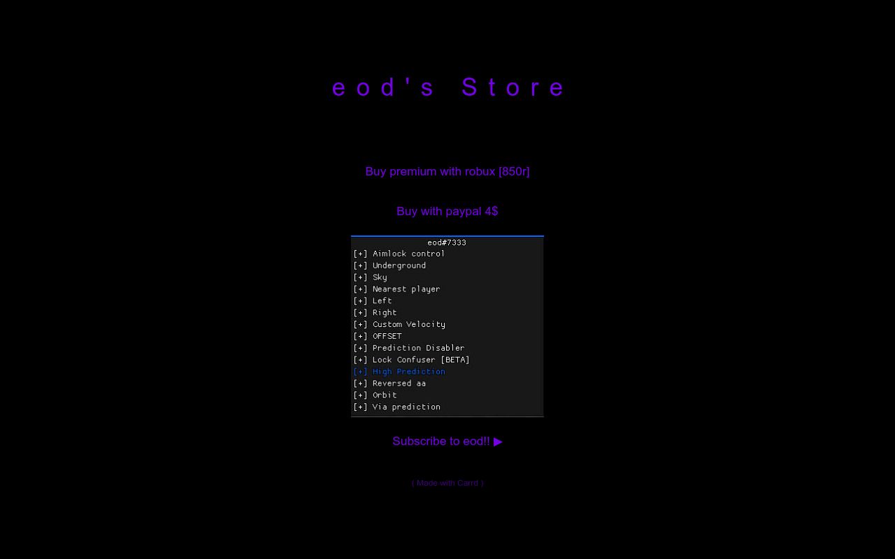 Carrd profile picture for @eood